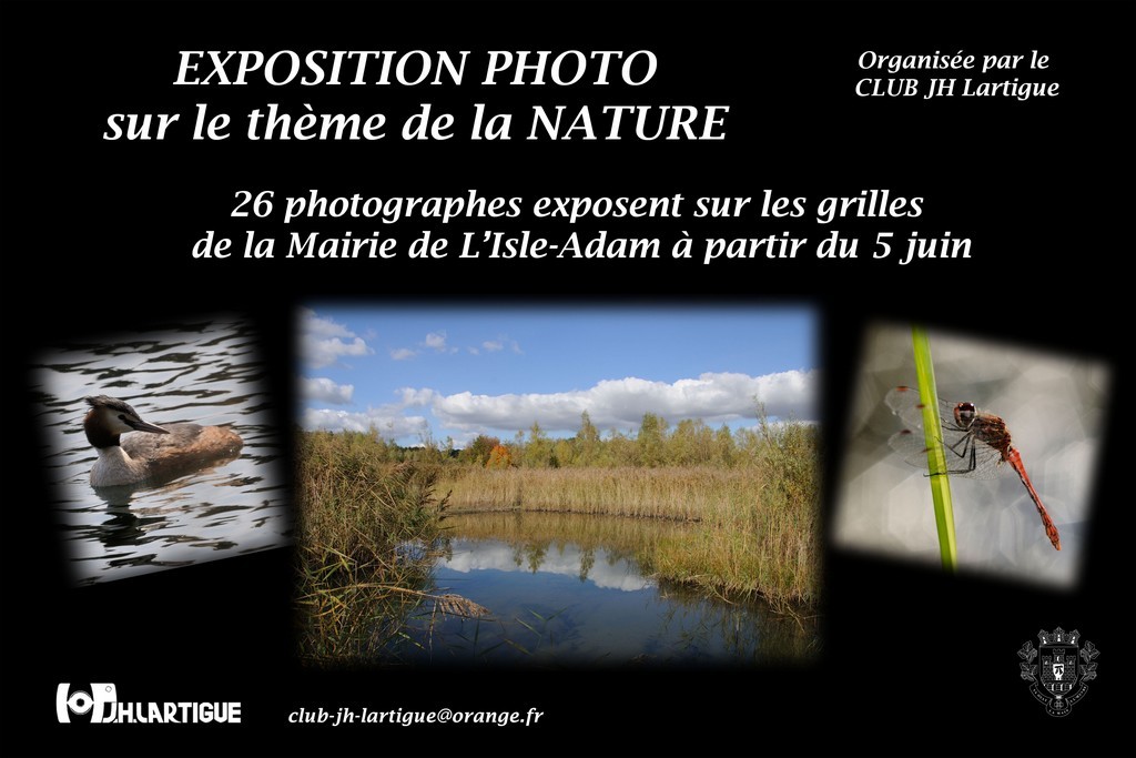 Exposition Grille de  Mairie de l'Isle Adam , Avec le Club JH Lartigue, Juin 2021