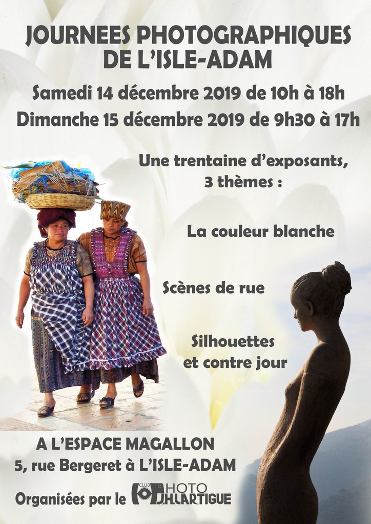 Expo J.H Lartigue l'Isle Adam 2019, 14 et 15 décembre 2019