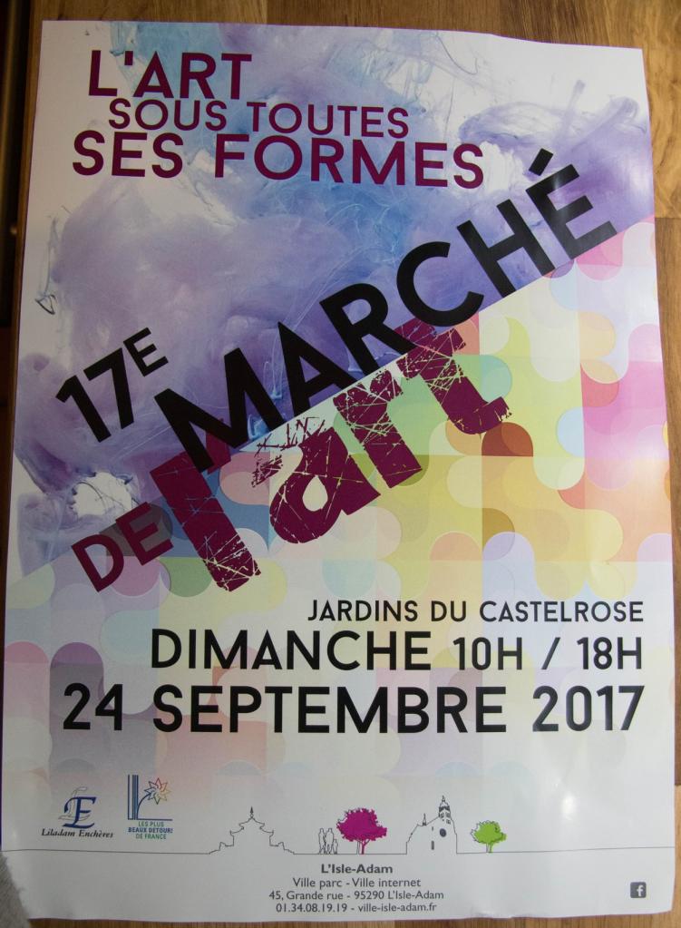 17é marché de l'Art; Isle Adam 95430 24/sept 2017