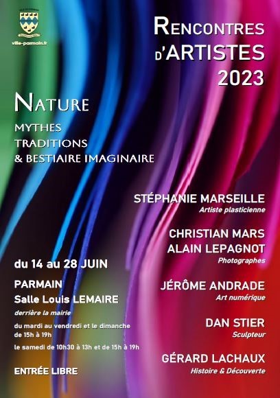 Exposition Rencontre d'Artistes  14 au 28 juin  2023 Parmain