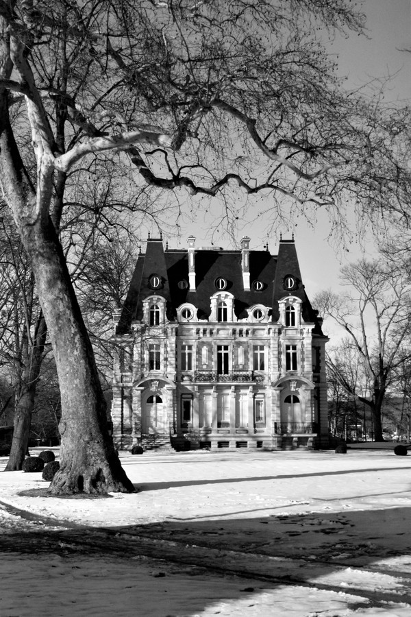 Château de Conti sous la neige (120x 80)